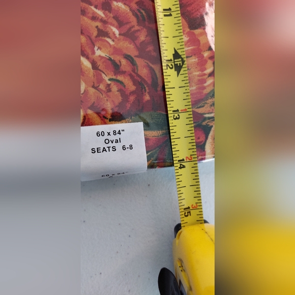 Harvest Oval New In Package Bardwil Thanksgiving Turkey Pumpkin Table Cloth - Picture 2 of 8